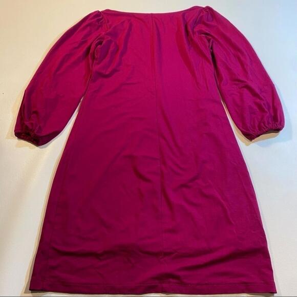 Cynthia Rowley Size XS Megenta Split Sleeve‎ Boat Neck Comfy Boho Dress - Picture 2 of 6